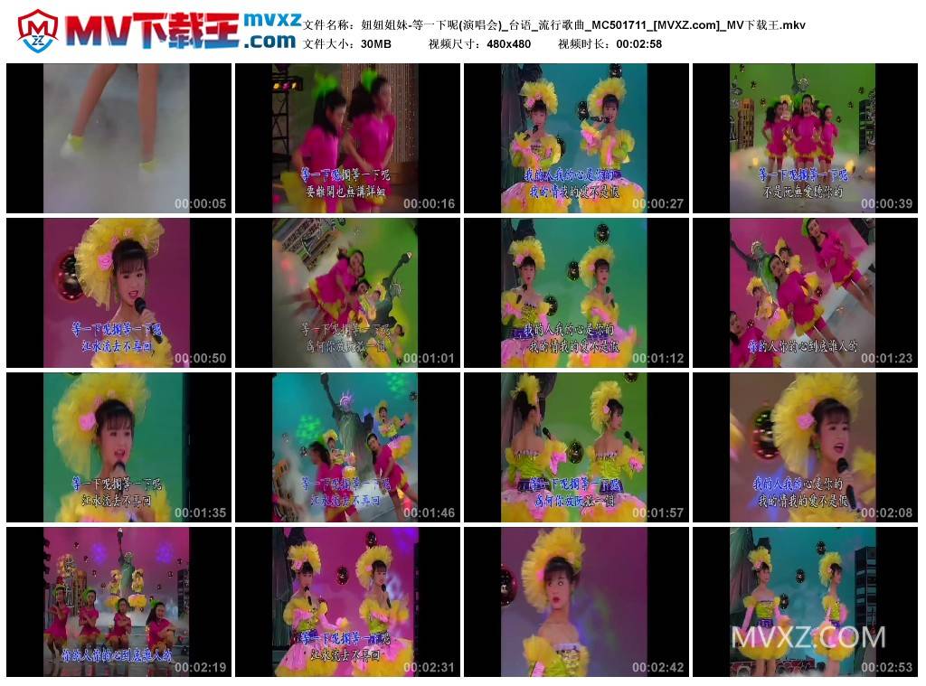 妞妞姐妹-等一下呢(演唱会)_台语_流行歌曲_MC501711